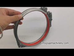 الصلب 304 انسحب نوع 125 مم غير القابل للصدأ الأنابيب المشبك مقاطع مجاري الهواء مع المطاط