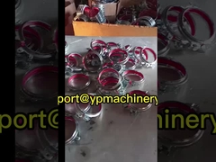 مشابك أنابيب سريعة الإصدار محكمة الإغلاق مشبك قفل مستدير مع مطاط أحمر