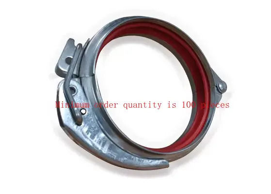 أنبوب تهوية مجاري الهواء مع مشبك أنابيب الصلب المجلفن بالمطاط Epdm