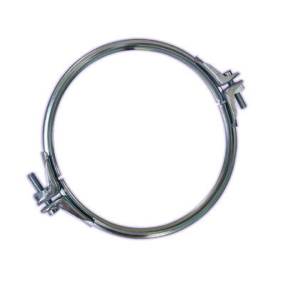 مشابك أنابيب شديدة التحمل مع سمك حشية قابل للتعديل وهيكل من قطعتين لأنظمة تجميع الغبار في SUS304