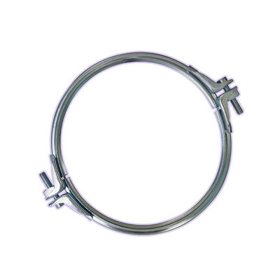 مشابك أنابيب ملولبة مقاس 150 مم مع إنتاج مخصص لأنظمة التهوية وإزالة الغبار