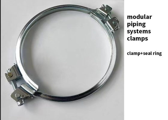 أنظمة الأنابيب المعيارية محكم الإغلاق أنبوب المشبك V Groove Pipe Clamp 16mm