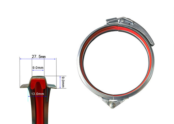 80-600mm أنابيب مجلفنة المشبك المضادة للتآكل قوة عالية