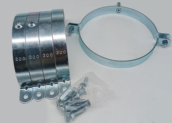 200mm جولة انقسام الأنابيب المشبك شنقا هوب لسمك 2.5mm الصناعية